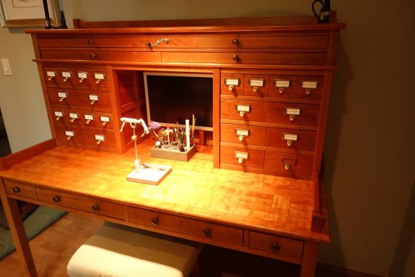 Cherry Fly Tying Table