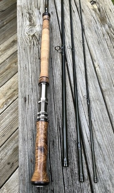 It ain't no switch rod. Custom Epic DH11 glass two handed fly rod by S